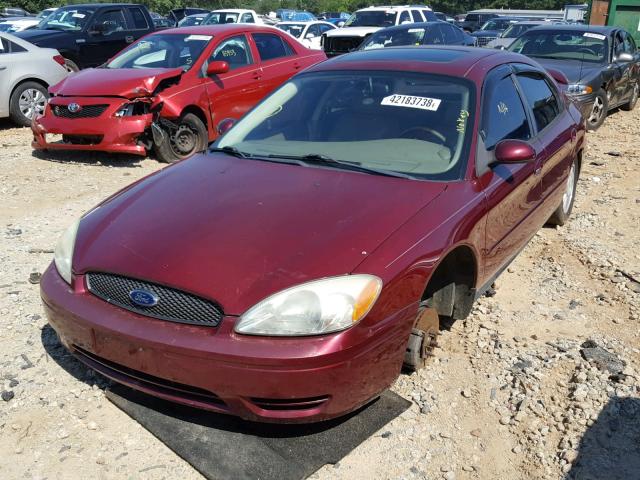 1FAHP56S15A186918 - 2005 FORD TAURUS SEL RED photo 2