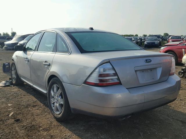 1FAHP24W18G170787 - 2008 FORD TAURUS SEL SILVER photo 3