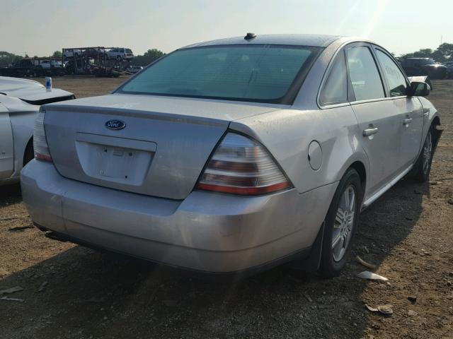 1FAHP24W18G170787 - 2008 FORD TAURUS SEL SILVER photo 4