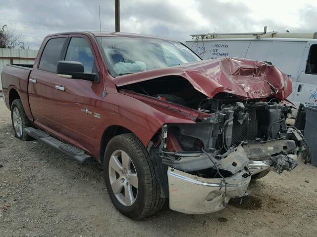 1C6RD6LT4CS348467 - 2012 DODGE RAM 1500 S MAROON photo 1