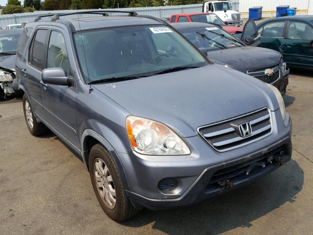 JHLRD78925C021447 - 2005 HONDA CR-V SE GRAY photo 1