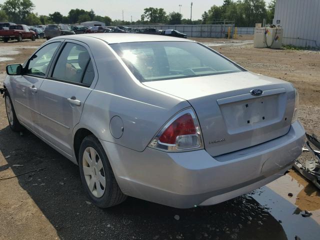 3FAFP06Z86R244294 - 2006 FORD FUSION S SILVER photo 3