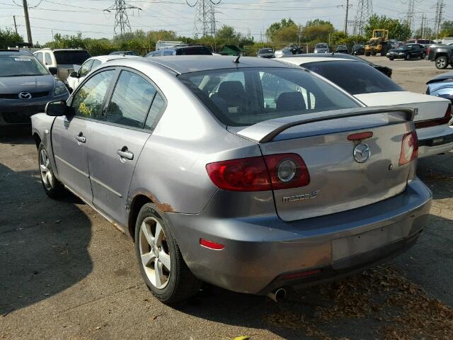 JM1BK12FX51240944 - 2005 MAZDA 3 I GRAY photo 3