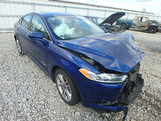 3FA6P0RU4FR243420 - 2015 FORD FUSION TIT BLUE photo 1