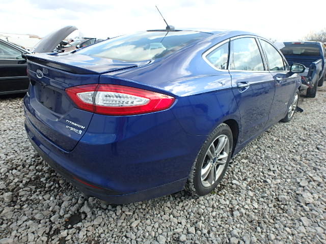 3FA6P0RU4FR243420 - 2015 FORD FUSION TIT BLUE photo 4