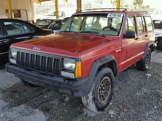 1J4FJ28L9KL550083 - 1989 JEEP CHEROKEE RED photo 2