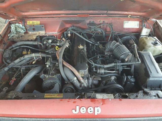 1J4FJ28L9KL550083 - 1989 JEEP CHEROKEE RED photo 7