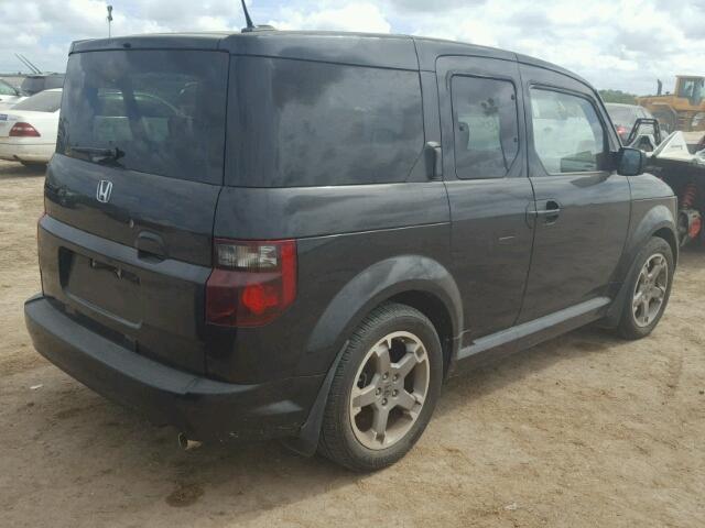 5J6YH18927L011136 - 2007 HONDA ELEMENT SC BLACK photo 4