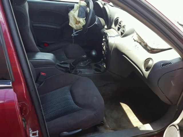 1G2NE52F84M640451 - 2004 PONTIAC GRAND AM S მუქწითელი ფოტო 5