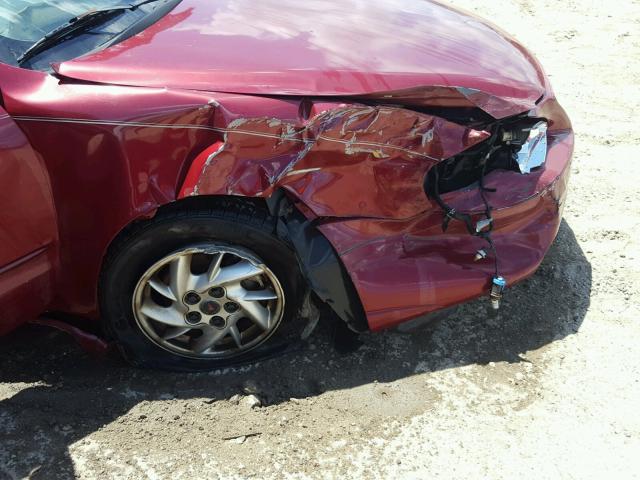 1G2NE52F84M640451 - 2004 PONTIAC GRAND AM S მუქწითელი ფოტო 9