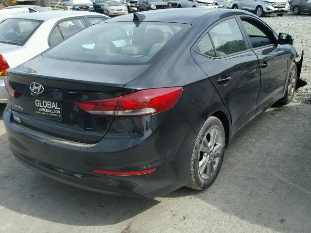 KMHD84LF3HU273628 - 2017 HYUNDAI ELANTRA BLACK photo 4