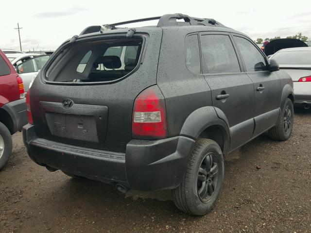 KM8JN72D78U855678 - 2008 HYUNDAI TUCSON SE BLACK photo 4