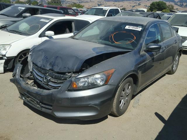 1HGCP2F66CA195375 - 2012 HONDA ACCORD GRAY photo 2