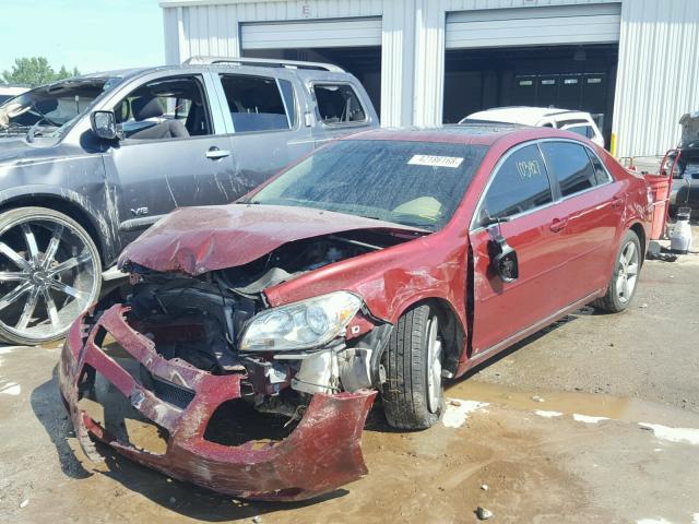 1G1ZJ57B99F256956 - 2009 CHEVROLET MALIBU 2LT BURGUNDY photo 2