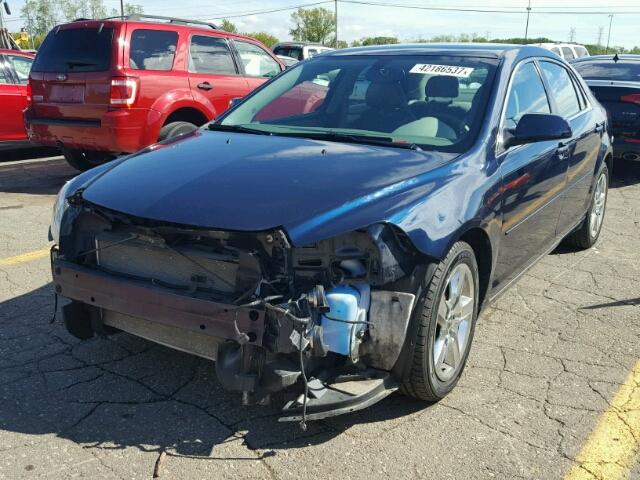 1G1ZC5EB2A4154086 - 2010 CHEVROLET MALIBU BLUE photo 2