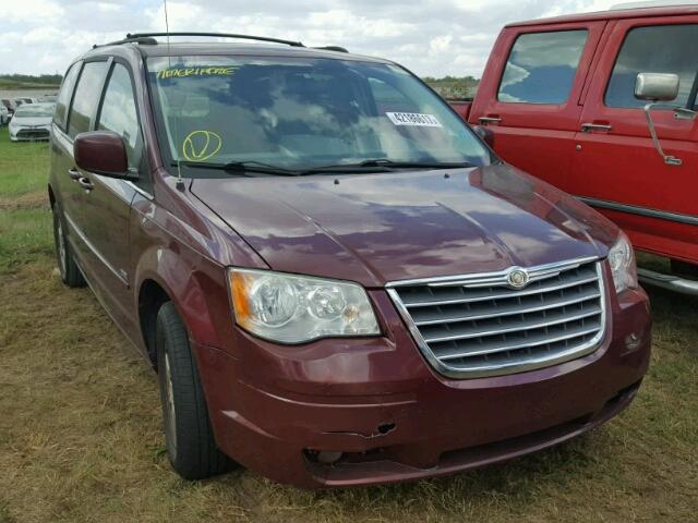 2A8HR54P08R741059 - 2008 CHRYSLER TOWN & COU MAROON photo 1