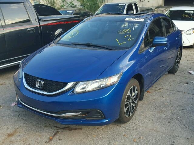 19XFB2F80EE023161 - 2014 HONDA CIVIC BLUE photo 2