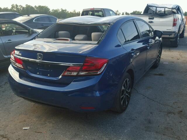 19XFB2F80EE023161 - 2014 HONDA CIVIC BLUE photo 4