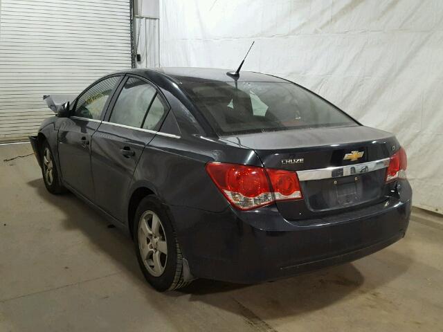 1G1PF5SC9C7395379 - 2012 CHEVROLET CRUZE BLACK photo 3