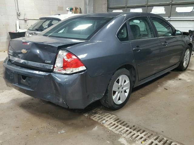 2G1WF5EK4B1288055 - 2011 CHEVROLET IMPALA GRAY photo 4