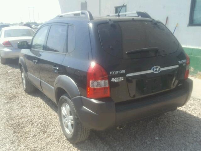 KM8JN72D07U576958 - 2007 HYUNDAI TUCSON SE BLACK photo 3