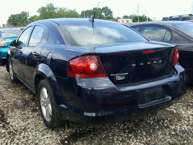 1B3BD1FBXBN513887 - 2011 DODGE AVENGER MA BLUE photo 3