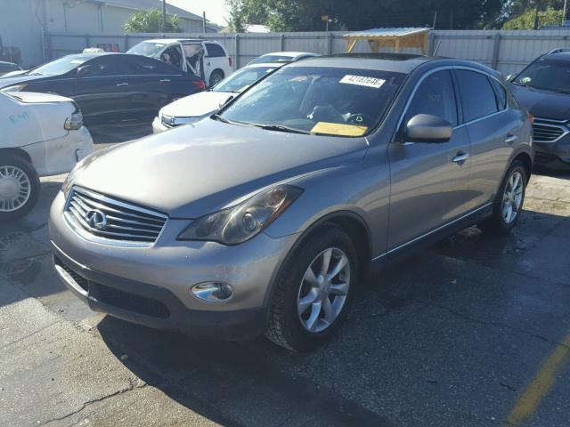 JNKAJ09EX8M306772 - 2008 INFINITI EX35 BASE GRAY photo 2