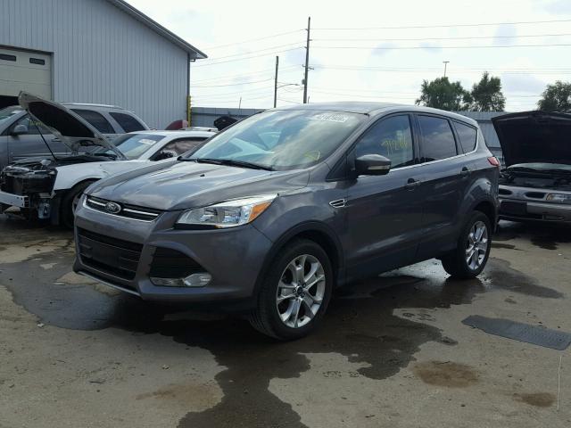 1FMCU9H98DUD25630 - 2013 FORD ESCAPE SEL CHARCOAL photo 2