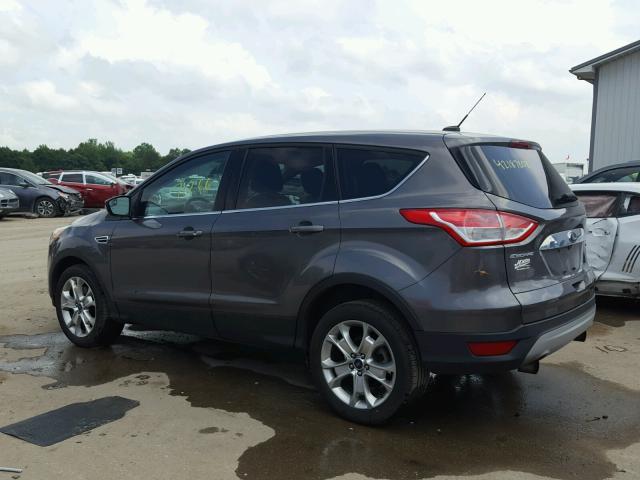 1FMCU9H98DUD25630 - 2013 FORD ESCAPE SEL CHARCOAL photo 3