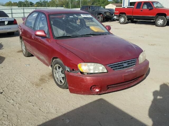 KNAFB121435268246 - 2003 KIA SPECTRA BA RED photo 1