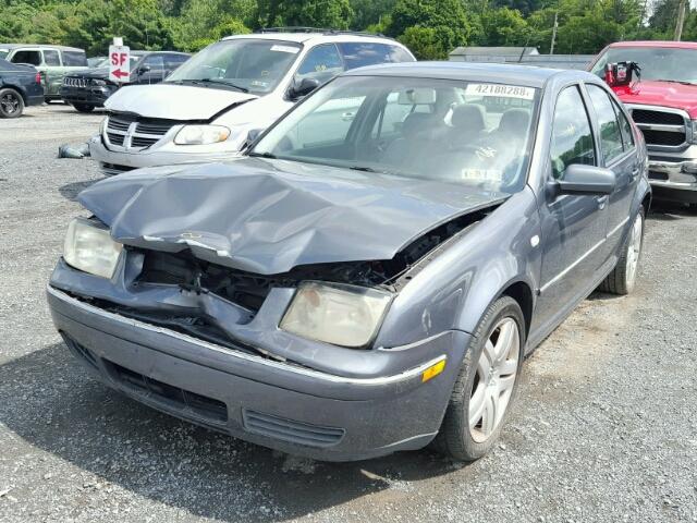 3VWSE69M74M039378 - 2004 VOLKSWAGEN JETTA GLS GRAY photo 2