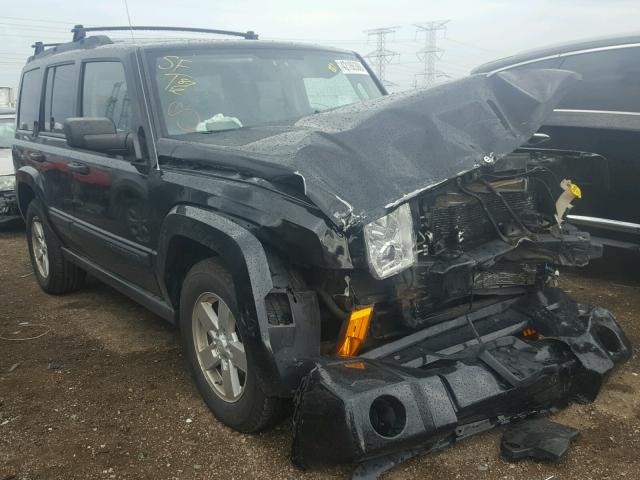 1J8HG48N96C244574 - 2006 JEEP COMMANDER BLACK photo 1