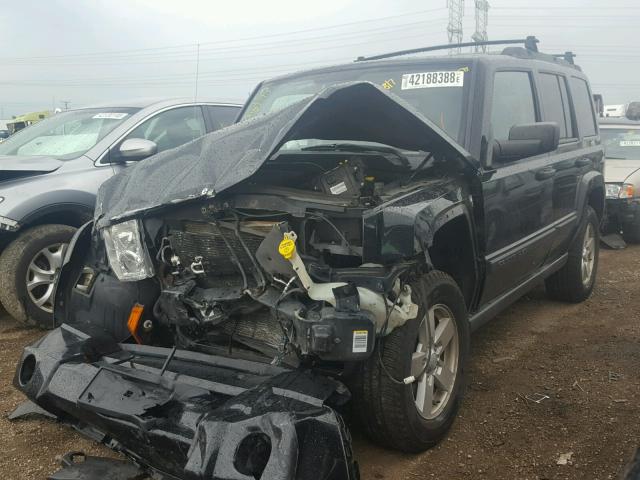 1J8HG48N96C244574 - 2006 JEEP COMMANDER BLACK photo 2