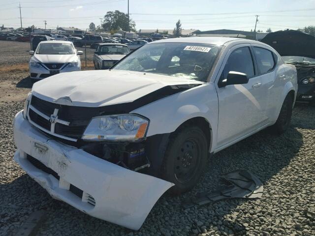 1B3LC46B69N549692 - 2009 DODGE AVENGER SE WHITE photo 2