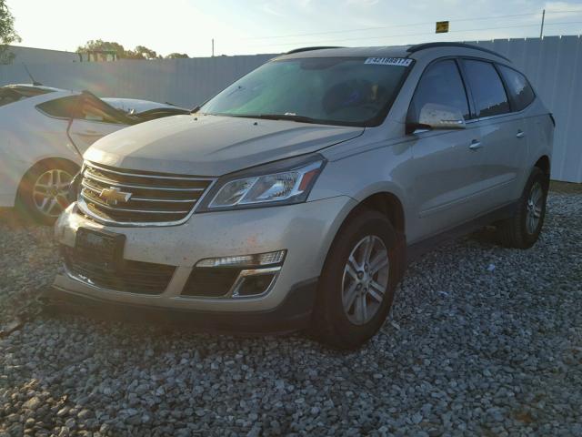 1GNKRGKD5FJ133967 - 2015 CHEVROLET TRAVERSE L SILVER photo 2