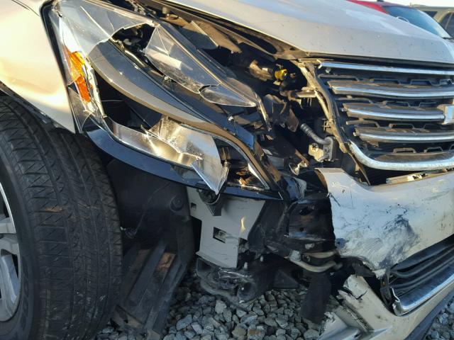 1GNKRGKD5FJ133967 - 2015 CHEVROLET TRAVERSE L SILVER photo 9