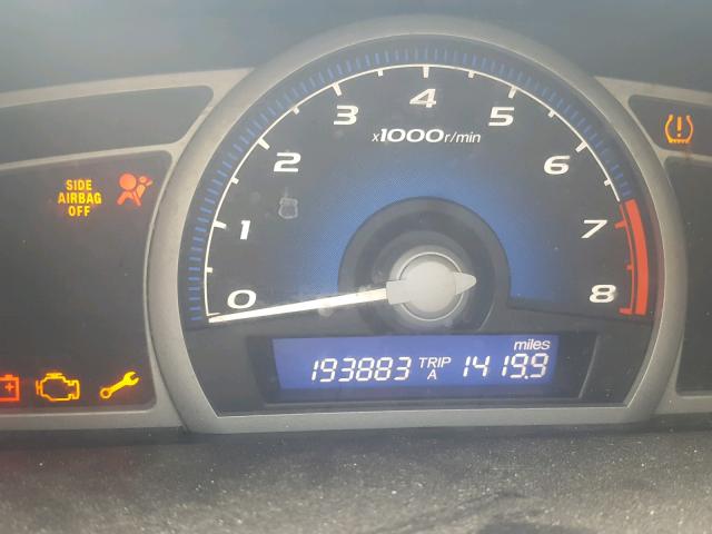 2HGFG119X8H567074 - 2008 HONDA CIVIC EXL 黑色 照片 8