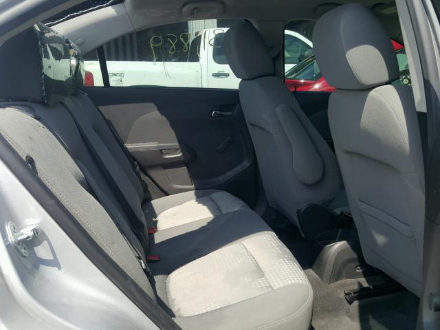 1G1JA5SH2C4129767 - 2012 CHEVROLET SONIC LS GRAY photo 6