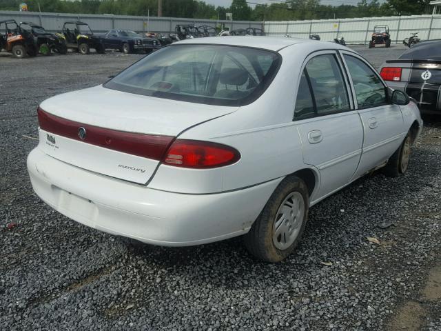 1MEFM10P2XW612675 - 1999 MERCURY TRACER GS WHITE photo 4