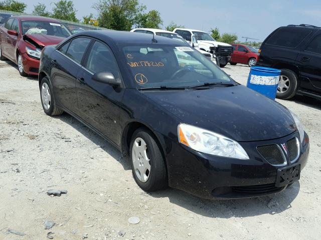 1G2ZF57B684178210 - 2008 PONTIAC G6 VALUE L BLACK photo 1