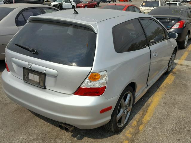 SHHEP33514U504802 - 2004 HONDA CIVIC SI SILVER photo 4