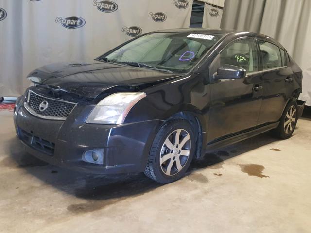 3N1AB6AP7BL730798 - 2011 NISSAN SENTRA BLACK photo 2