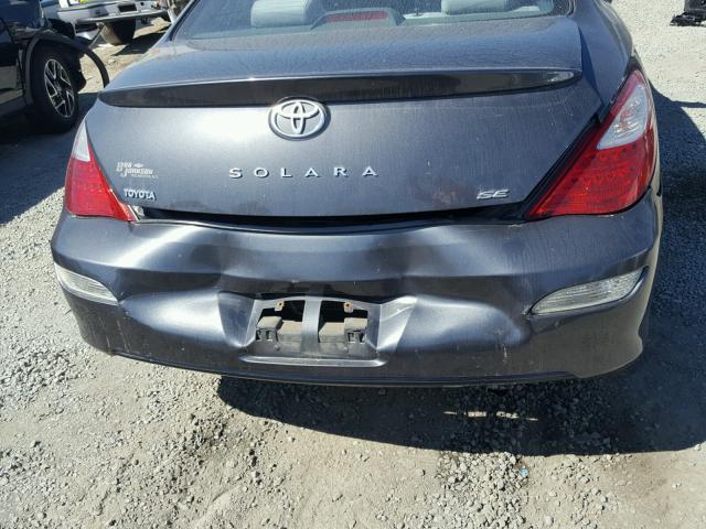 4T1CE30P68U766330 - 2008 TOYOTA CAMRY SOLA GRAY photo 9