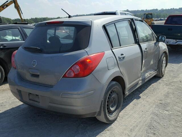 3N1BC1CPXAL433203 - 2010 NISSAN VERSA S GRAY photo 4