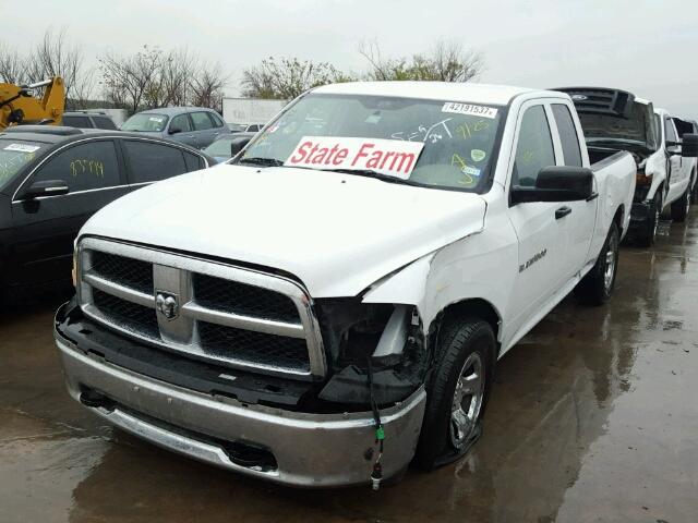 1C6RD6FK0CS200433 - 2012 DODGE RAM 1500 WHITE photo 2