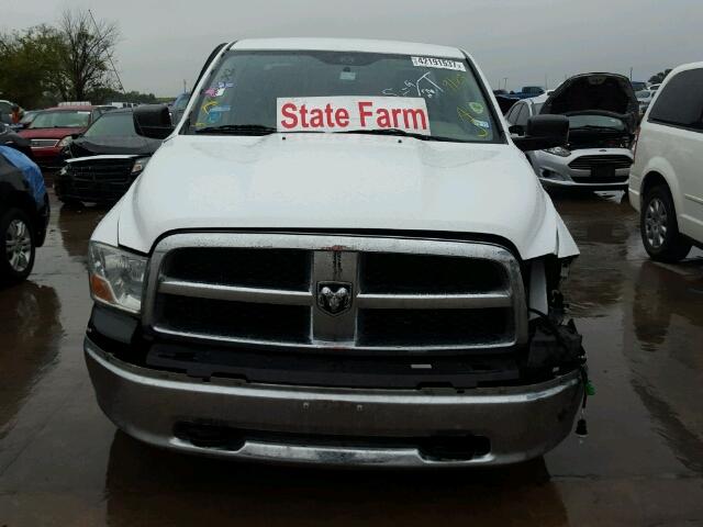 1C6RD6FK0CS200433 - 2012 DODGE RAM 1500 WHITE photo 9