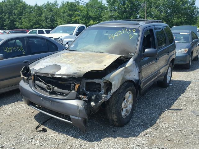 4F2YZ94144KM34559 - 2004 MAZDA TRIBUTE LX GRAY photo 2