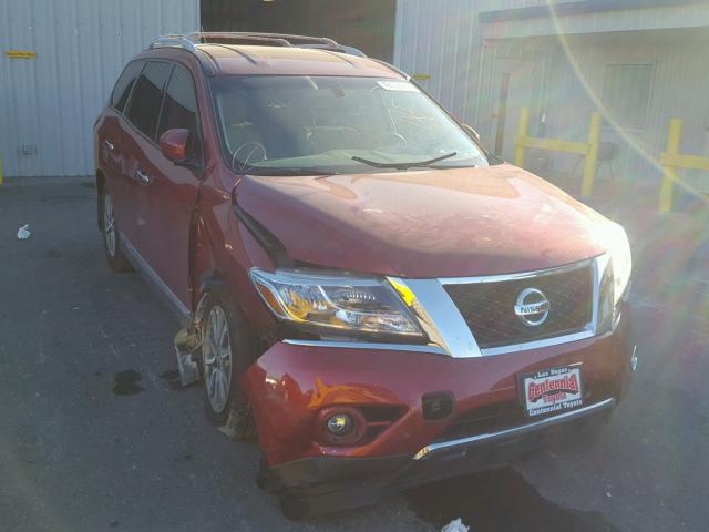 5N1AR2MN2EC691657 - 2014 NISSAN PATHFINDER MAROON photo 1