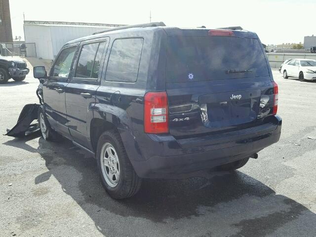 1C4NJRBB1HD129343 - 2017 JEEP PATRIOT SP BLUE photo 3