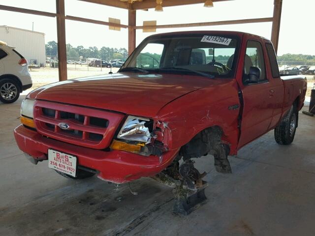 1FTYR14VXXPB96146 - 1999 FORD RANGER SUP RED photo 2